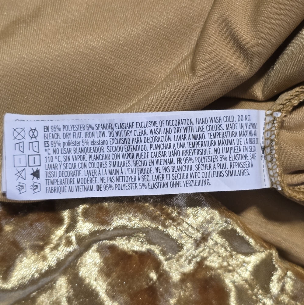 Forever 21 Gold Velvet Dress - Picture 8 of 9